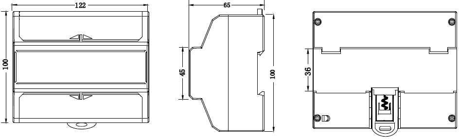 dts353-meter-dimensions