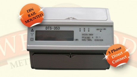 3 Phase DIN Rail Direct Connect Meter
