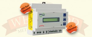 Power Rail 300 - 3 Phase DIN Rail CT Operated Meter