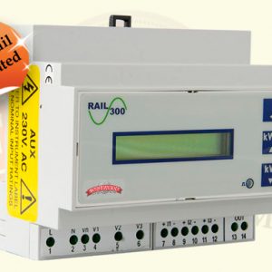 Power Rail 300 - 3 Phase DIN Rail CT Operated Meter