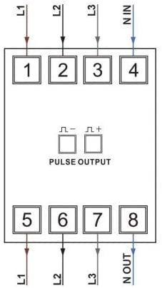 Eastron SDM72 wiring diagram